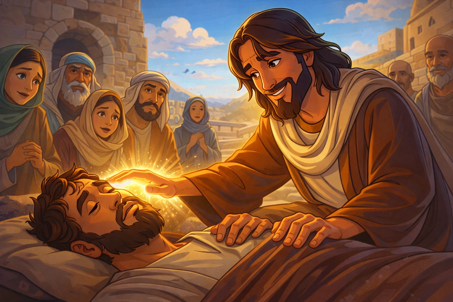 Jesus heals the sick