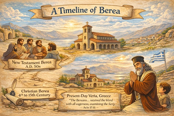 Timeline of Berea from the New Testament to present-day Veria, Greece